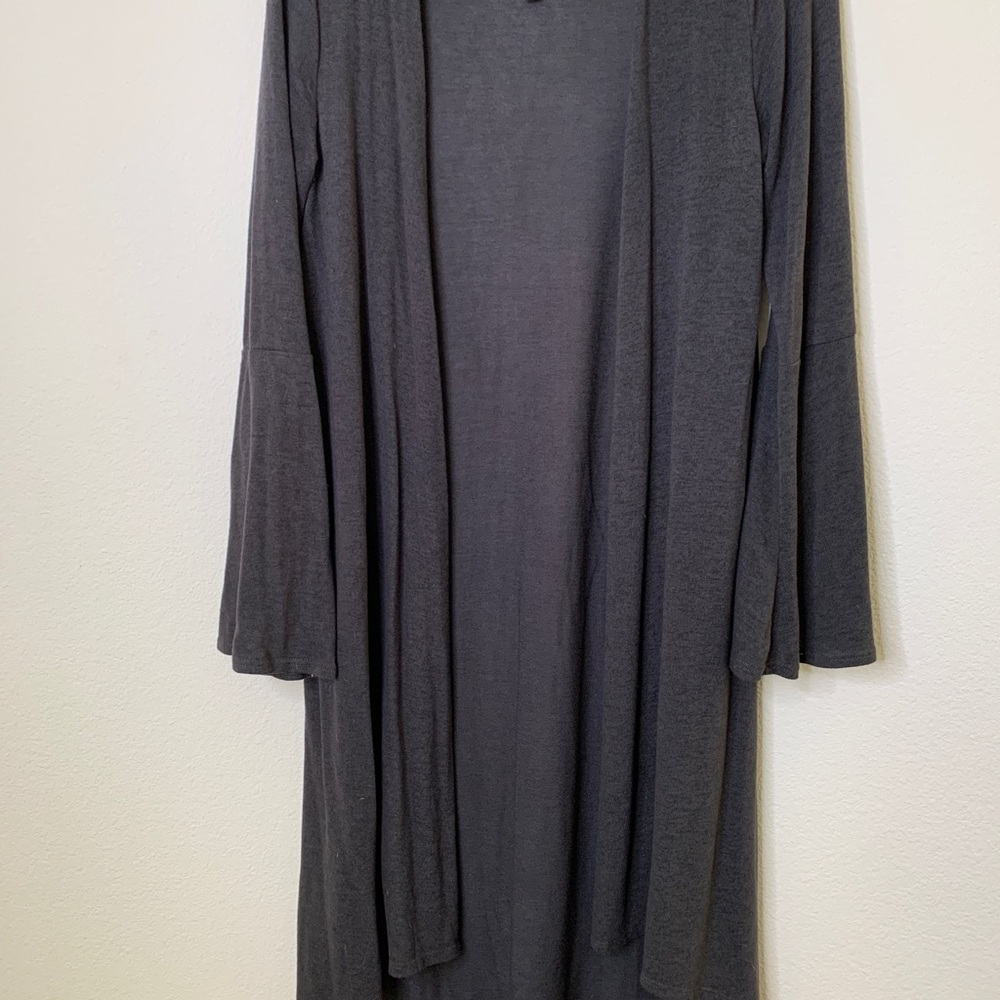 Long grey coverup